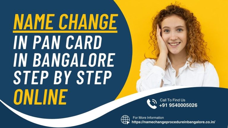 Name Change in Pan Card In Bengaluru